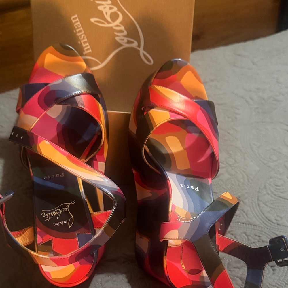Christian Louboutin Vibrant Multicolor Sandals